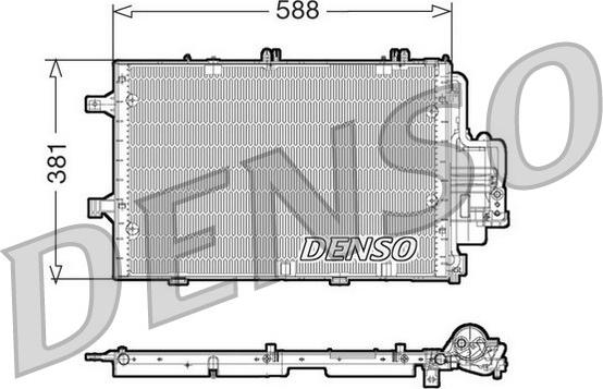 Denso DCN20020 - Kondensators, Gaisa kond. sistēma www.autospares.lv