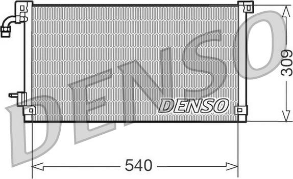 Denso DCN21004 - Kondensators, Gaisa kond. sistēma www.autospares.lv