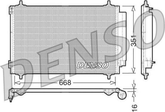 Denso DCN21017 - Kondensators, Gaisa kond. sistēma www.autospares.lv