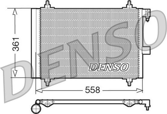 Denso DCN21025 - Kondensators, Gaisa kond. sistēma www.autospares.lv