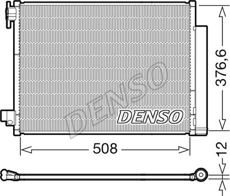 Denso DCN23052 - Kondensators, Gaisa kond. sistēma www.autospares.lv