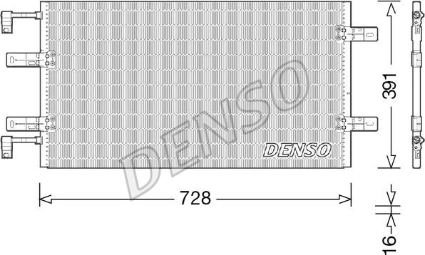 Denso DCN23036 - Kondensators, Gaisa kond. sistēma www.autospares.lv