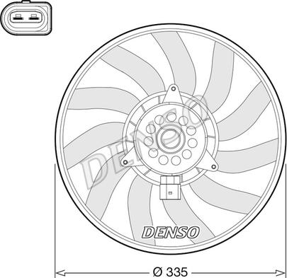 Denso DER02008 - Ventilators, Motora dzesēšanas sistēma www.autospares.lv