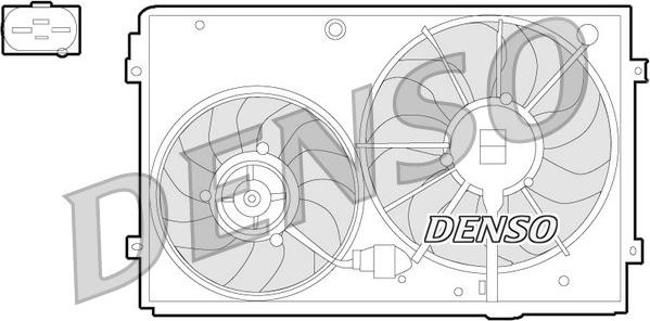Denso DER32011 - Ventilators, Motora dzesēšanas sistēma www.autospares.lv