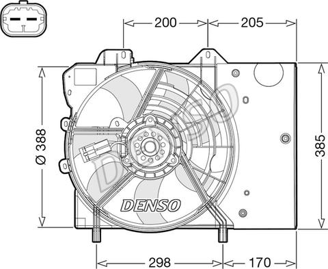 Denso DER21024 - Ventilators, Motora dzesēšanas sistēma www.autospares.lv
