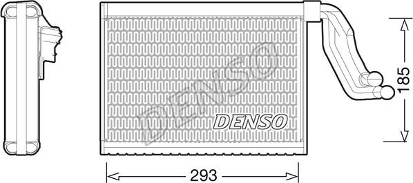 Denso DEV05001 - Iztvaikotājs, Gaisa kondicionēšanas sistēma www.autospares.lv