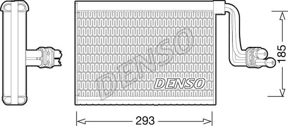 Denso DEV05002 - Iztvaikotājs, Gaisa kondicionēšanas sistēma www.autospares.lv