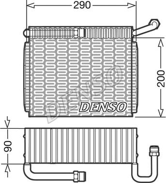 Denso DEV01005 - Iztvaikotājs, Gaisa kondicionēšanas sistēma www.autospares.lv