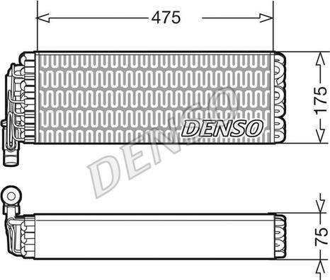Denso DEV12003 - Iztvaikotājs, Gaisa kondicionēšanas sistēma www.autospares.lv