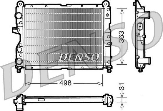 Denso DRM09131 - Radiators, Motora dzesēšanas sistēma www.autospares.lv