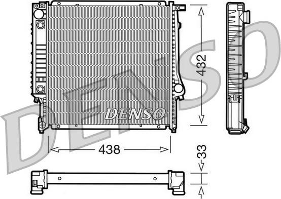 Denso DRM05021 - Radiators, Motora dzesēšanas sistēma www.autospares.lv