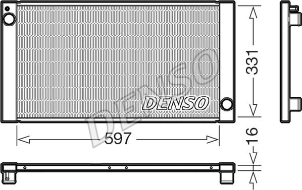 Denso DRM05121 - Radiators, Motora dzesēšanas sistēma www.autospares.lv