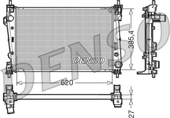 Denso DRM01006 - Radiators, Motora dzesēšanas sistēma www.autospares.lv