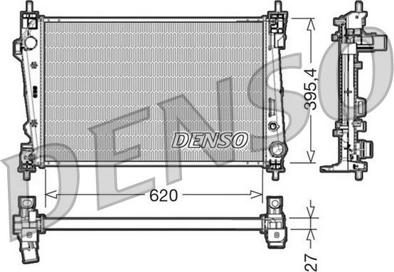 Denso DRM01007 - Radiators, Motora dzesēšanas sistēma www.autospares.lv