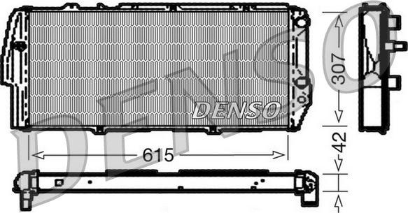 Denso DRM02040 - Radiators, Motora dzesēšanas sistēma www.autospares.lv