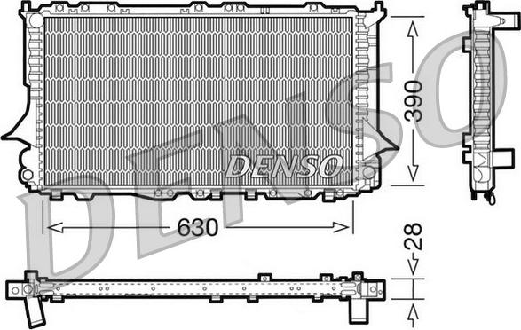 Denso DRM02006 - Radiators, Motora dzesēšanas sistēma www.autospares.lv