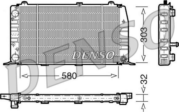 Denso DRM02010 - Radiators, Motora dzesēšanas sistēma www.autospares.lv