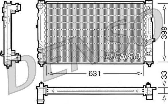 Denso DRM02030 - Radiators, Motora dzesēšanas sistēma www.autospares.lv