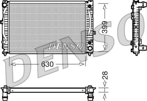Denso DRM02031 - Radiators, Motora dzesēšanas sistēma www.autospares.lv