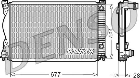 Denso DRM02037 - Radiators, Motora dzesēšanas sistēma www.autospares.lv
