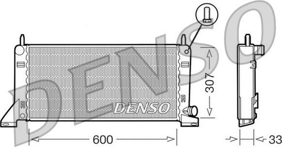 Denso DRM10020 - Radiators, Motora dzesēšanas sistēma www.autospares.lv