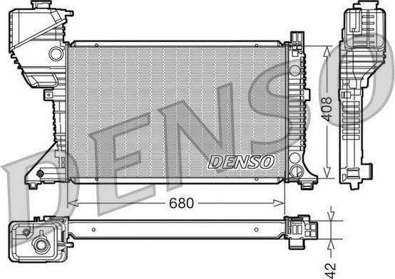 Denso DRM17017 - Radiators, Motora dzesēšanas sistēma www.autospares.lv