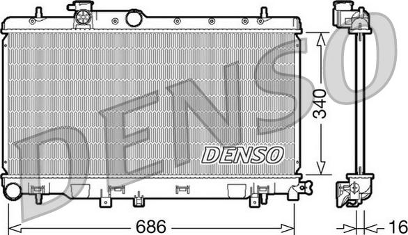 Denso DRM36006 - Radiators, Motora dzesēšanas sistēma www.autospares.lv