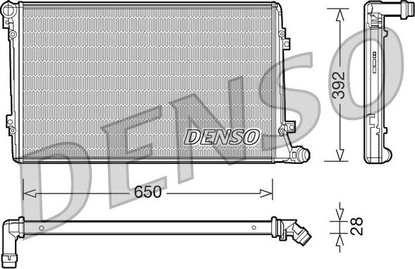 Denso DRM32019 - Radiators, Motora dzesēšanas sistēma www.autospares.lv