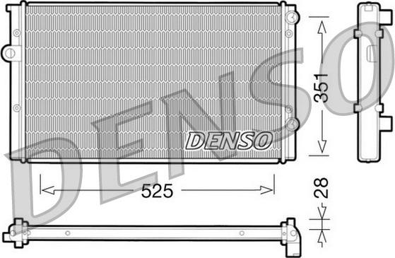 Denso DRM32028 - Radiators, Motora dzesēšanas sistēma www.autospares.lv