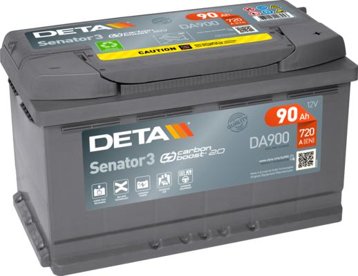 DETA DA900 - Startera akumulatoru baterija www.autospares.lv