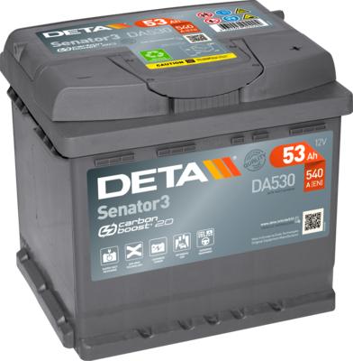 DETA DA530 - Startera akumulatoru baterija www.autospares.lv