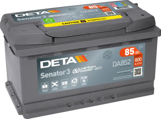 DETA DA852 - Startera akumulatoru baterija www.autospares.lv