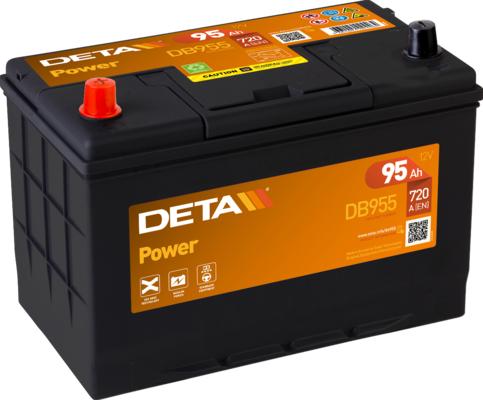 DETA DB955 - Startera akumulatoru baterija www.autospares.lv