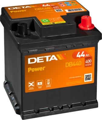 DETA DB440 - Startera akumulatoru baterija www.autospares.lv