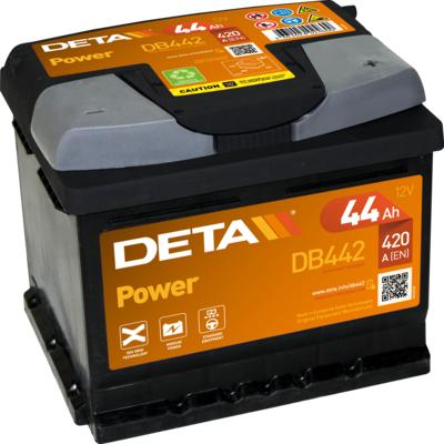 DETA DB442 - Startera akumulatoru baterija www.autospares.lv