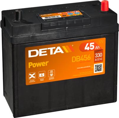 DETA DB456 - Startera akumulatoru baterija www.autospares.lv