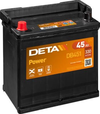 DETA DB451 - Startera akumulatoru baterija www.autospares.lv