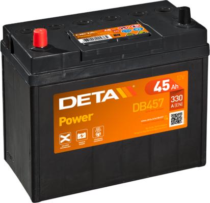 DETA DB457 - Startera akumulatoru baterija www.autospares.lv