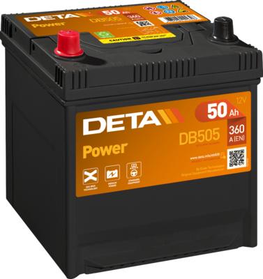 DETA DB505 - Startera akumulatoru baterija www.autospares.lv