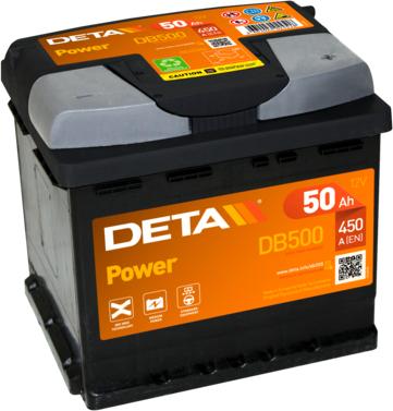 DETA DB500 - Startera akumulatoru baterija www.autospares.lv