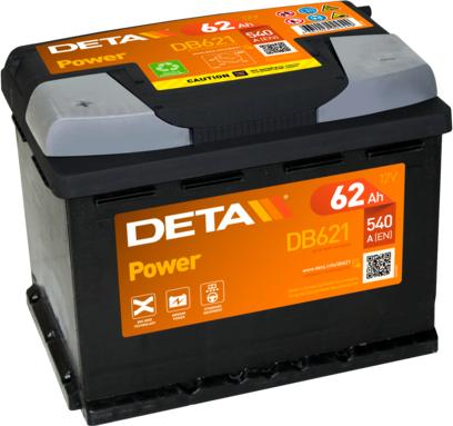 DETA DB621 - Startera akumulatoru baterija www.autospares.lv