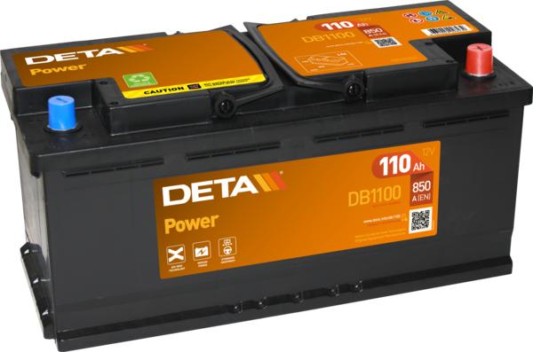 DETA DB1100 - Startera akumulatoru baterija www.autospares.lv