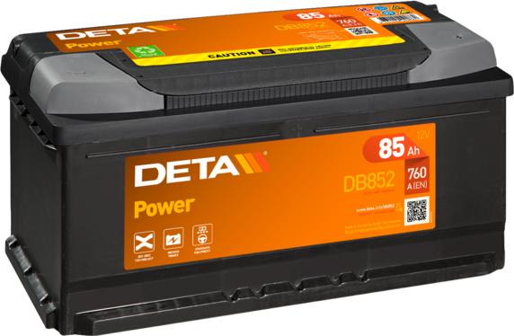DETA DB852 - Startera akumulatoru baterija www.autospares.lv