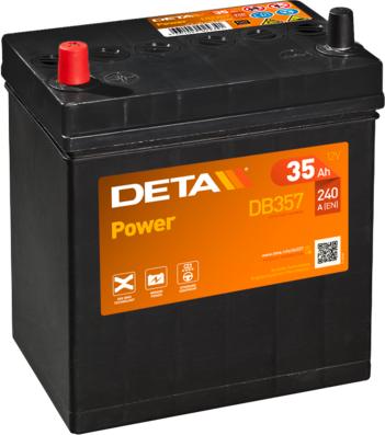DETA DB357 - Startera akumulatoru baterija www.autospares.lv