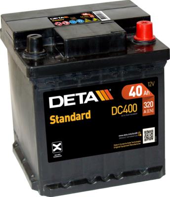 DETA DC400 - Startera akumulatoru baterija www.autospares.lv
