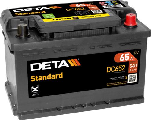 DETA DC652 - Startera akumulatoru baterija www.autospares.lv