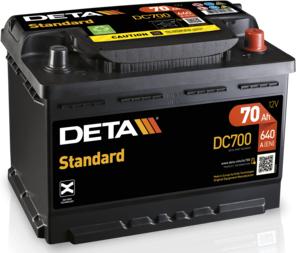 DETA DC700 - Startera akumulatoru baterija www.autospares.lv
