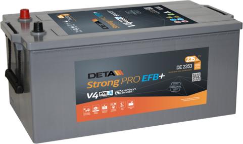 DETA DE2353 - Startera akumulatoru baterija www.autospares.lv