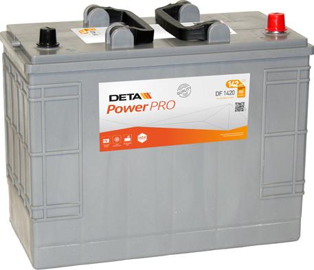 DETA DF1420 - Startera akumulatoru baterija www.autospares.lv