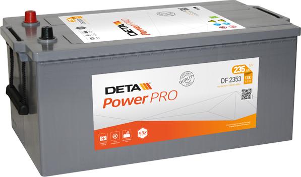 DETA DF2353 - Startera akumulatoru baterija www.autospares.lv